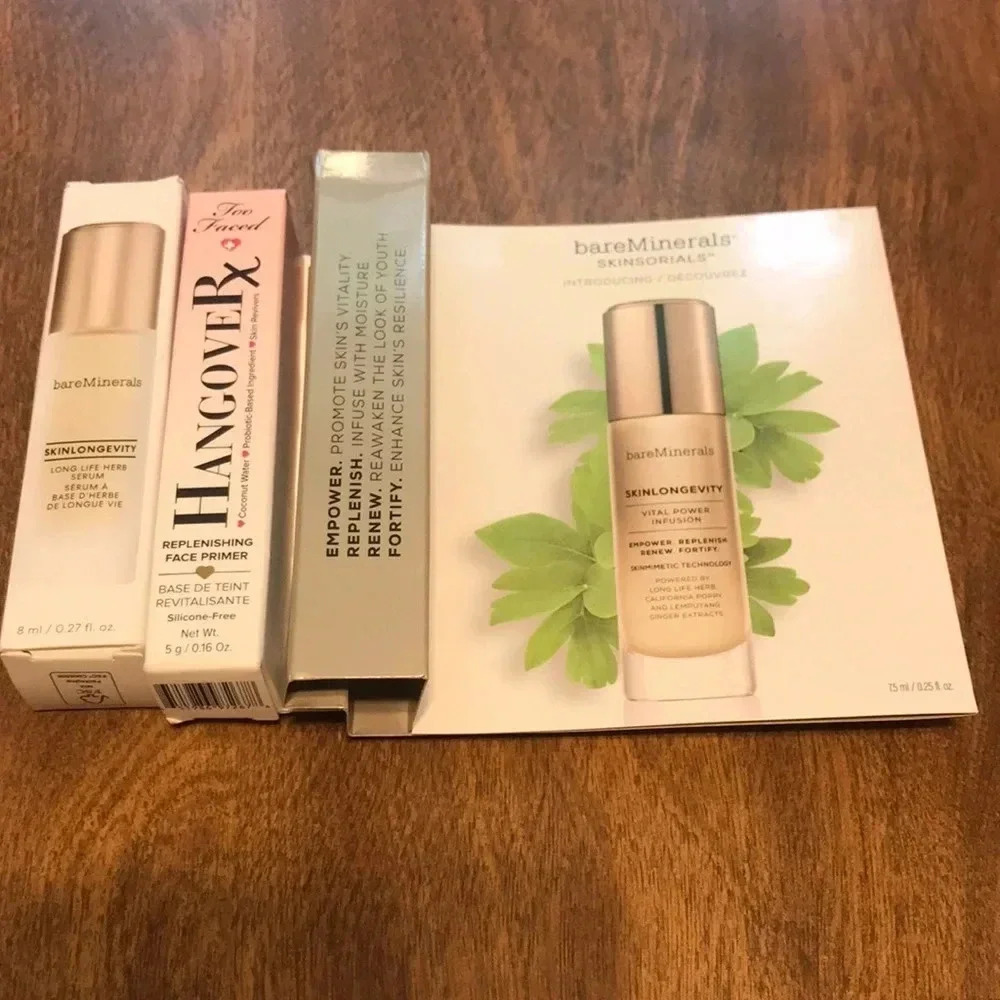 Bare Minerals face serum/Too Faced face primer